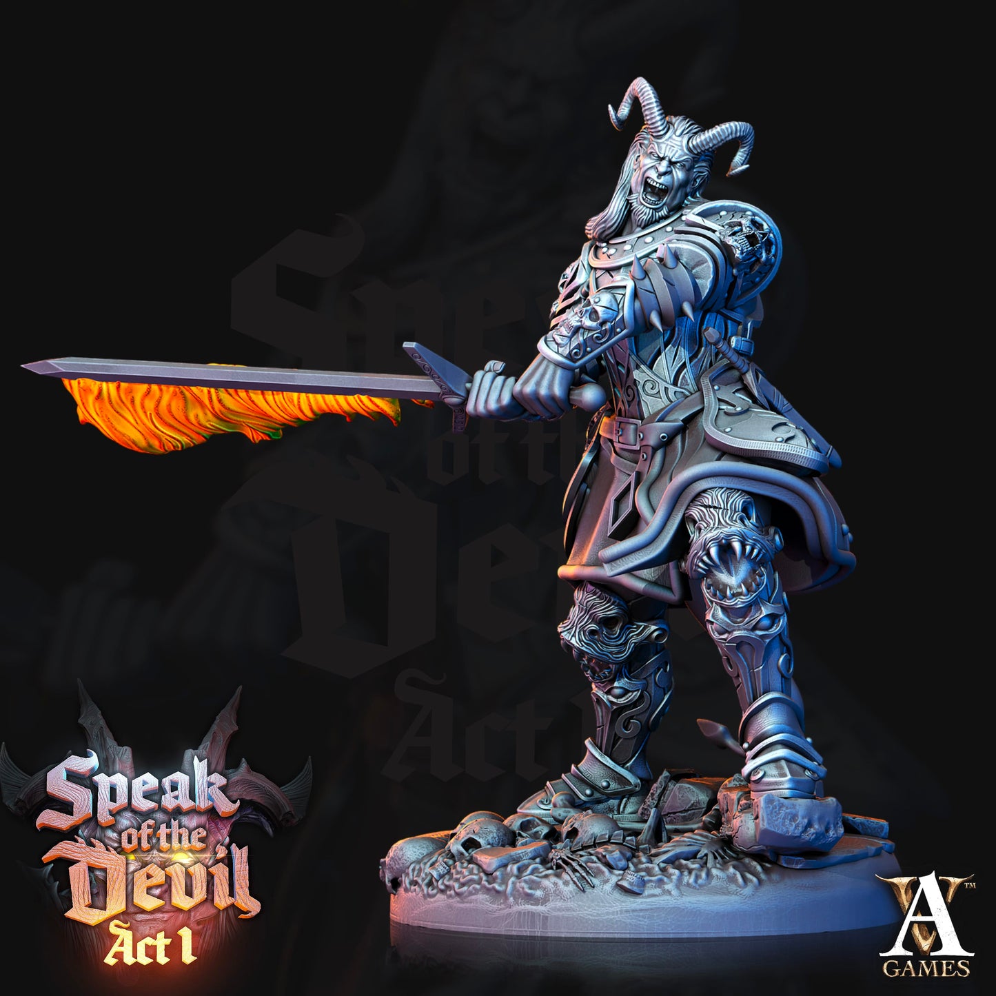 3D Printed Archvillain Games Hellfire Inquisitor Speak of the Devil Act I 28 32mm D&D - 3D Printing Boss 