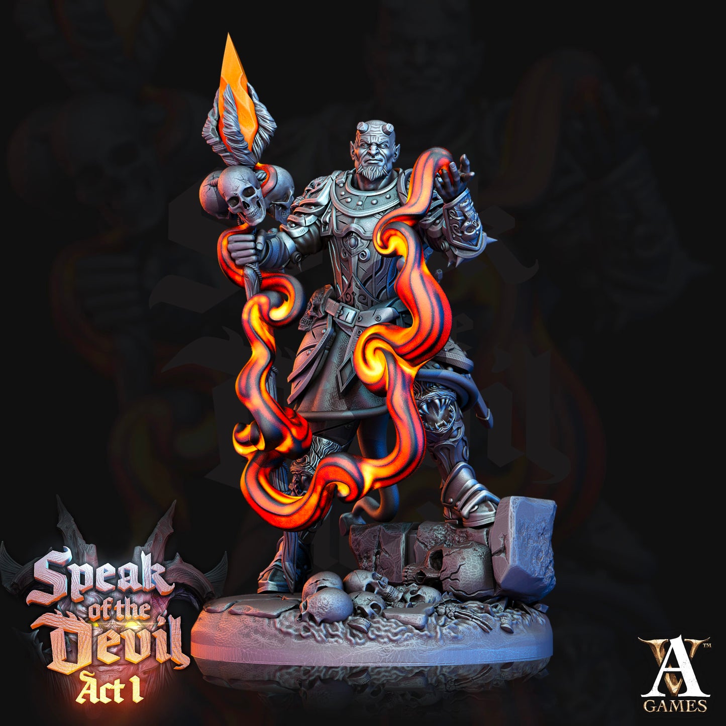 3D Printed Archvillain Games Hellfire Inquisitor Speak of the Devil Act I 28 32mm D&D - 3D Printing Boss 