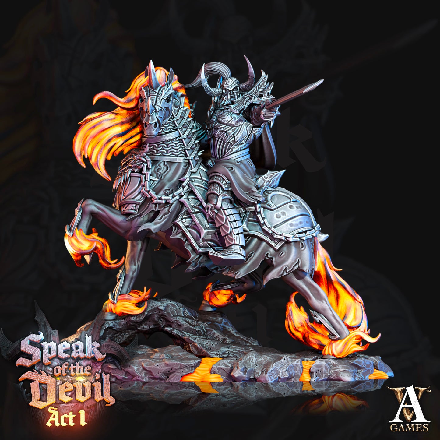3D Printed Archvillain Games Hellknight Speak of the Devil Act I 28 32mm D&D - 3D Printing Boss 
