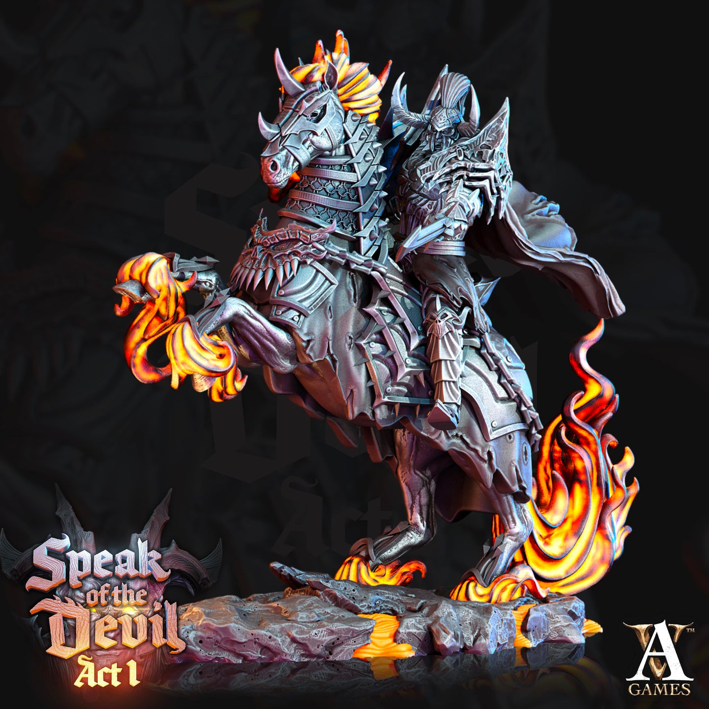 3D Printed Archvillain Games Hellknight Speak of the Devil Act I 28 32mm D&D - 3D Printing Boss 