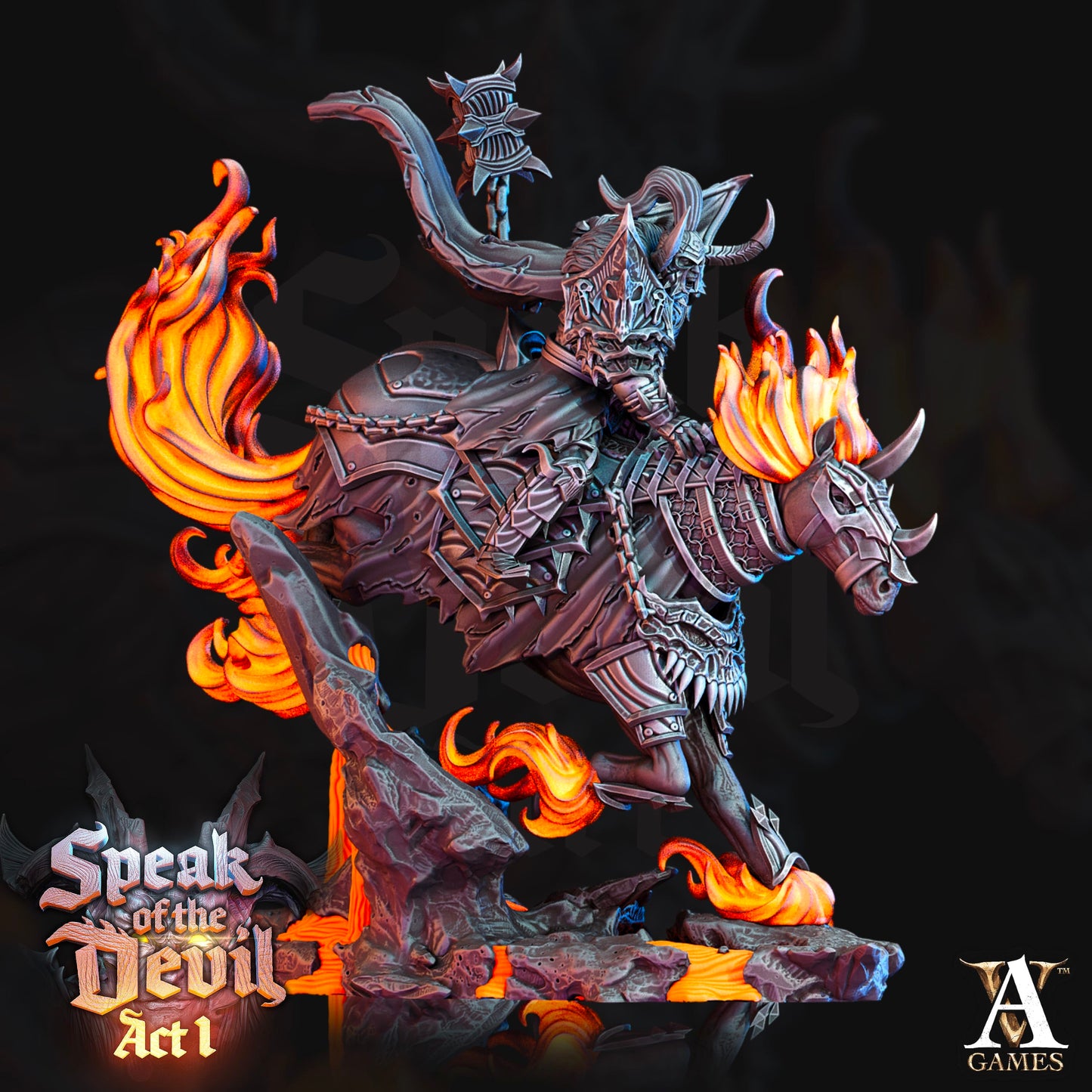 3D Printed Archvillain Games Hellknight Speak of the Devil Act I 28 32mm D&D - 3D Printing Boss 