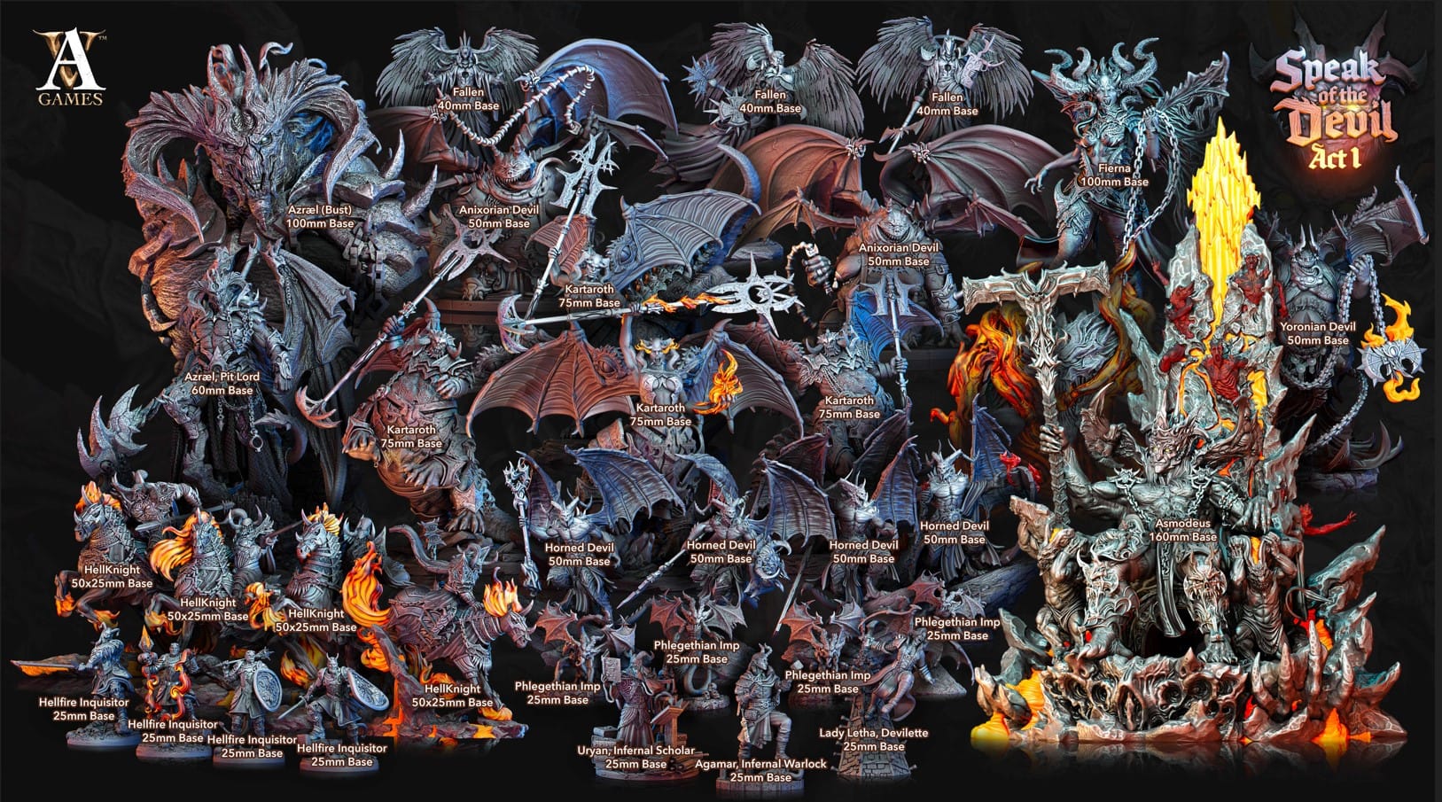 3D Printed Archvillain Games Hellknight Speak of the Devil Act I 28 32mm D&D - 3D Printing Boss 