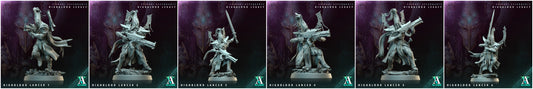 3D Printed Archvillain Games Highblood Lancer Sylvari Ascendants Highblood Legacy Archvillain Society Vol XXXV 28 32mm D&D - 3D Printing Boss 