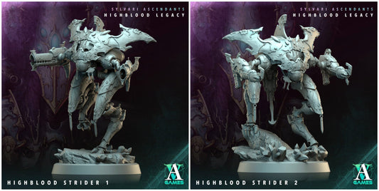 3D Printed Archvillain Games Highblood Strider Sylvari Ascendants Highblood Legacy Archvillain Society Vol XXXV 28 32mm D&D - 3D Printing Boss 