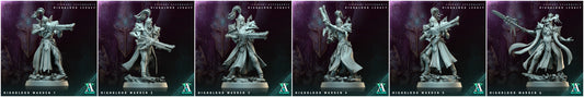 3D Printed Archvillain Games Highblood Warden Sylvari Ascendants Highblood Legacy Archvillain Society Vol XXXV 28 32mm D&D - 3D Printing Boss 