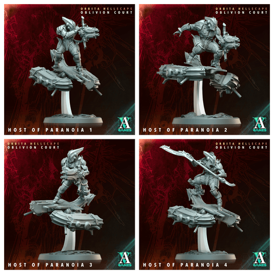 3D Printed Archvillain Games Host of Paranoia Orbita Hellscape Oblivion Court 28 32mm D&D - 3D Printing Boss 