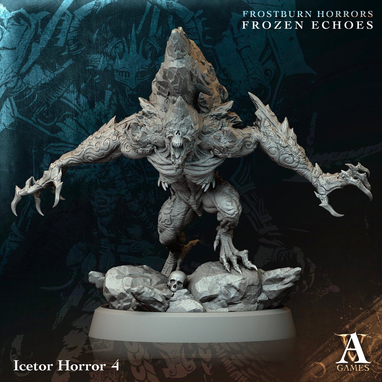 3D Printed Archvillain Games Icetor Horror Frostburn Horrors Frozen Echoes 28 32mm D&D - 3D Printing Boss 