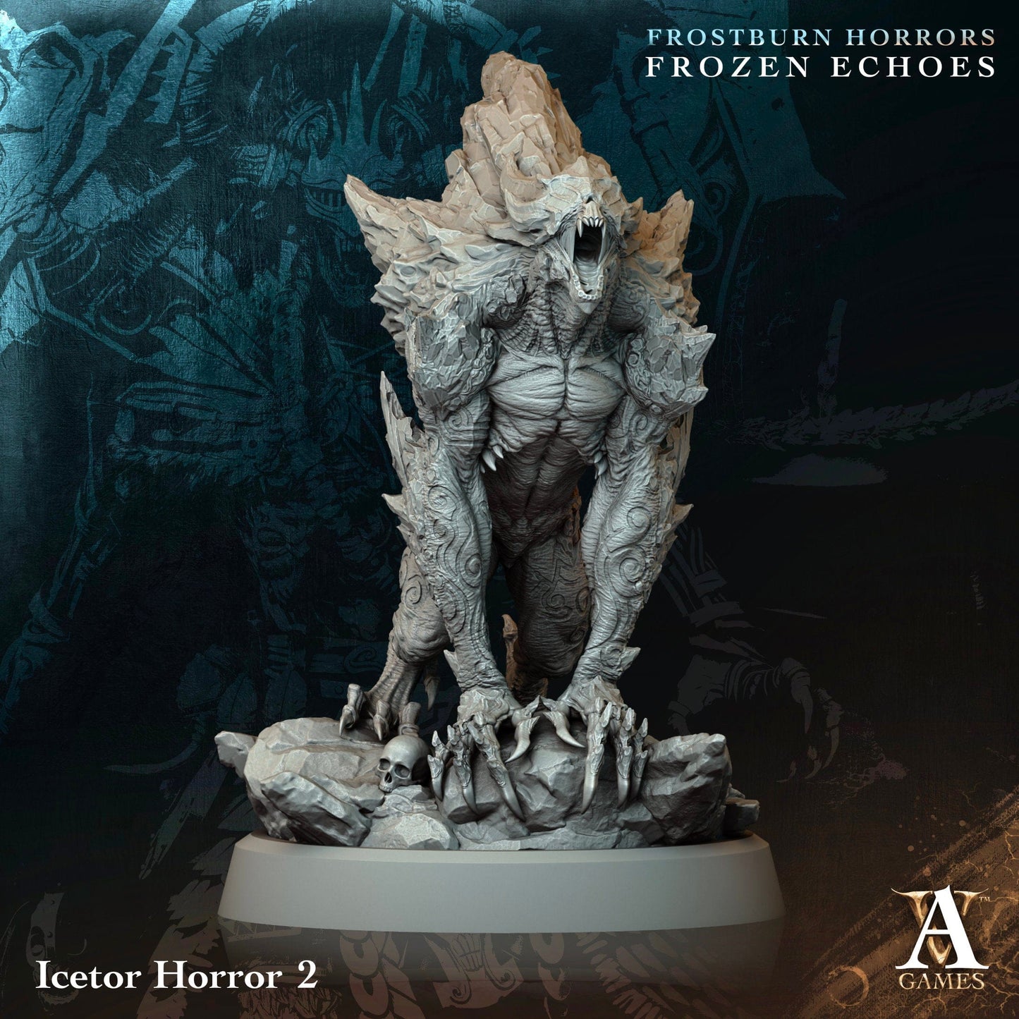 3D Printed Archvillain Games Icetor Horror Frostburn Horrors Frozen Echoes 28 32mm D&D - 3D Printing Boss 