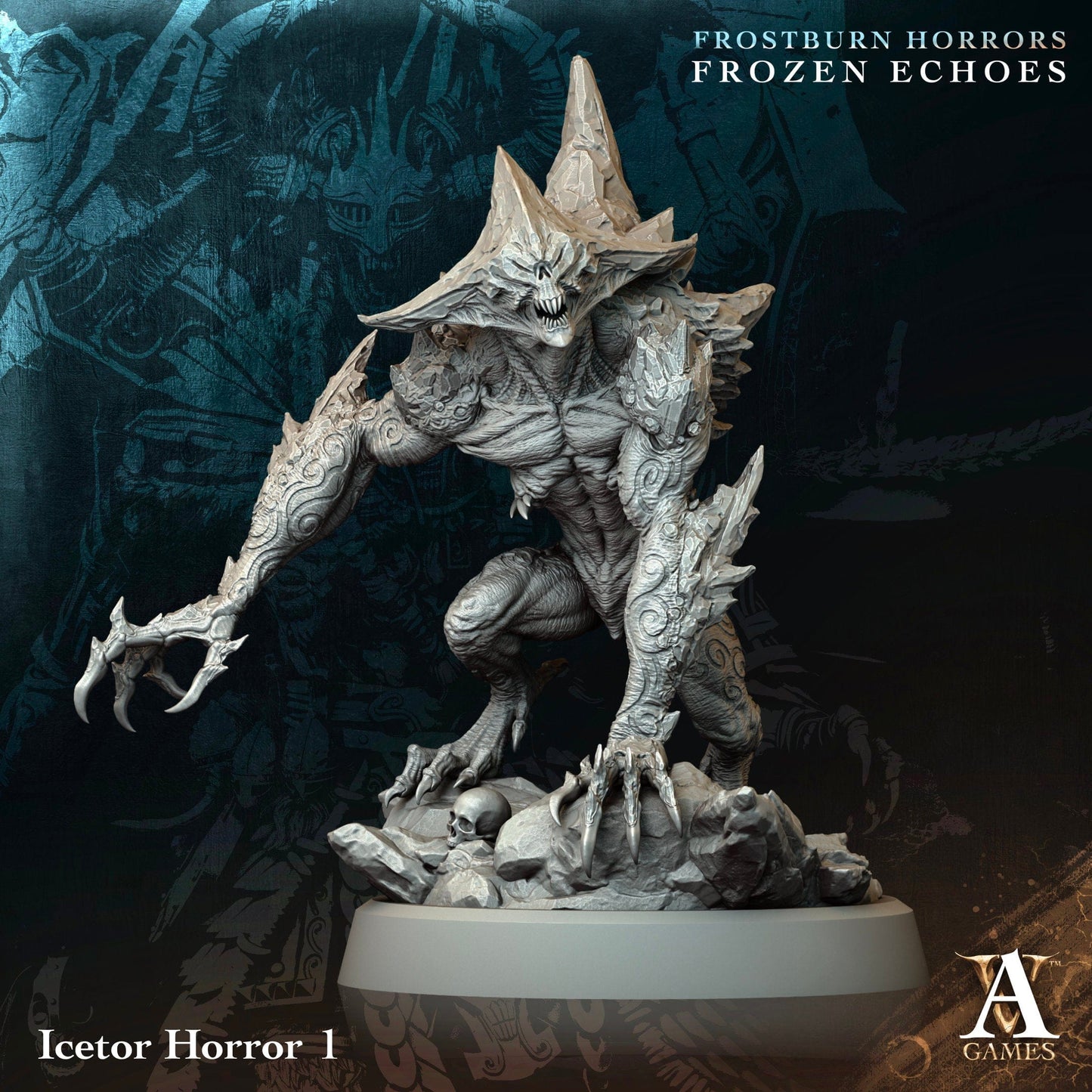 3D Printed Archvillain Games Icetor Horror Frostburn Horrors Frozen Echoes 28 32mm D&D - 3D Printing Boss 