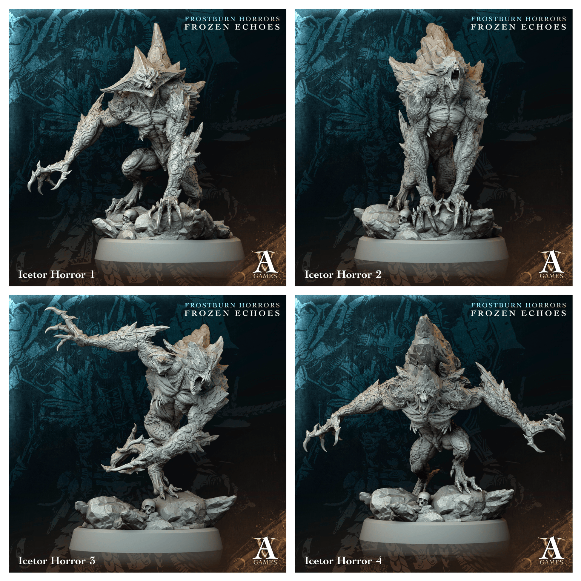 3D Printed Archvillain Games Icetor Horror Frostburn Horrors Frozen Echoes 28 32mm D&D - 3D Printing Boss 