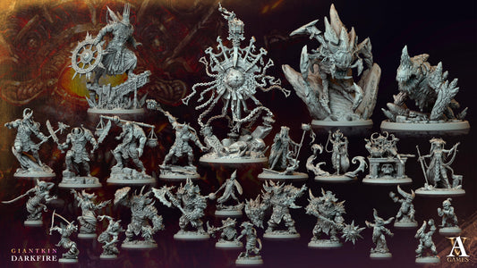 3D Printed Archvillain Games Ignarax the Corruptor Giantkin Darkfire Archvillain Society Vol. XXXIV 28 32mm D&D - 3D Printing Boss 