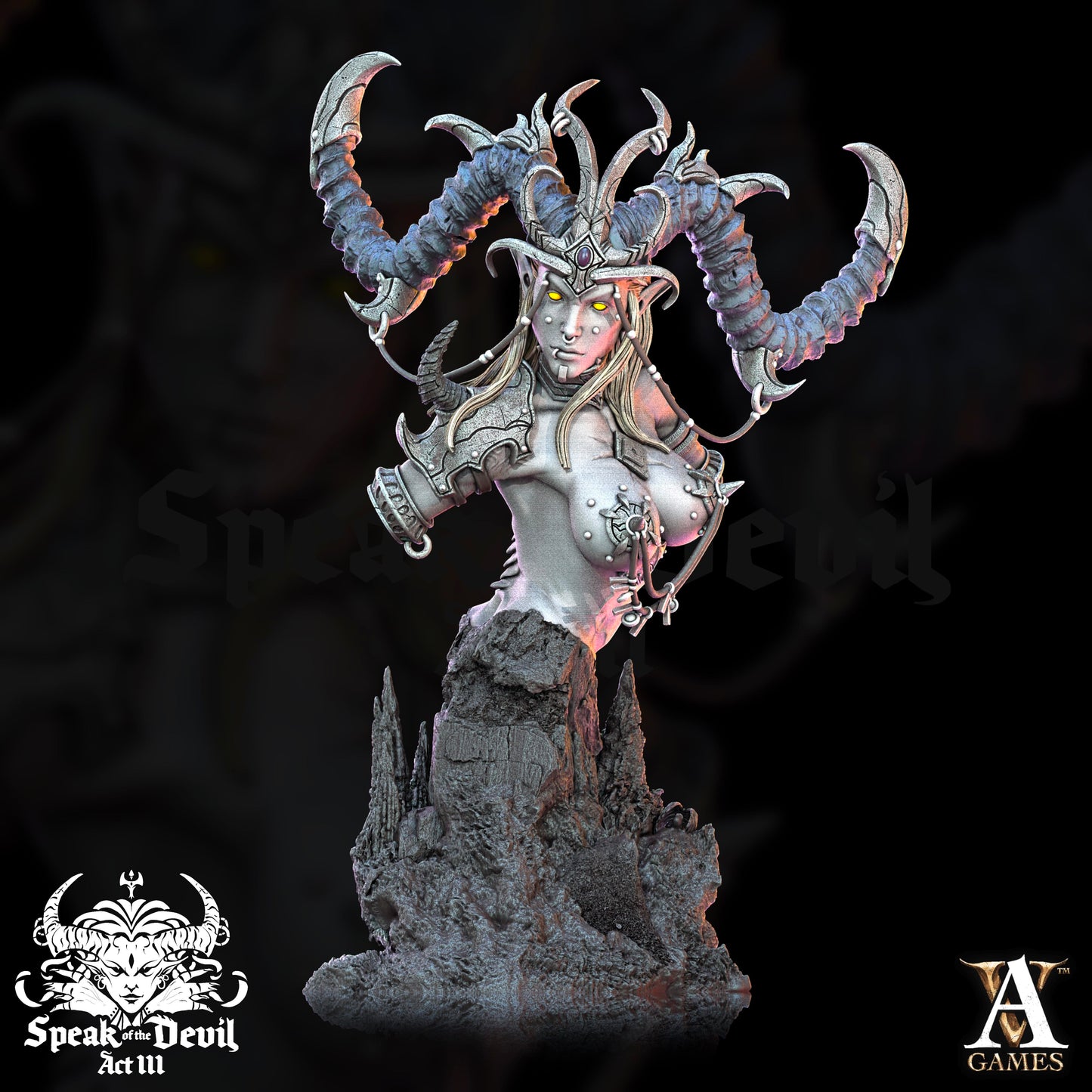 3D Printed Archvillain Games Illyra'Vash The First Harlot Bust Speak of the Devil Vol. III 28 32mm D&D - 3D Printing Boss 