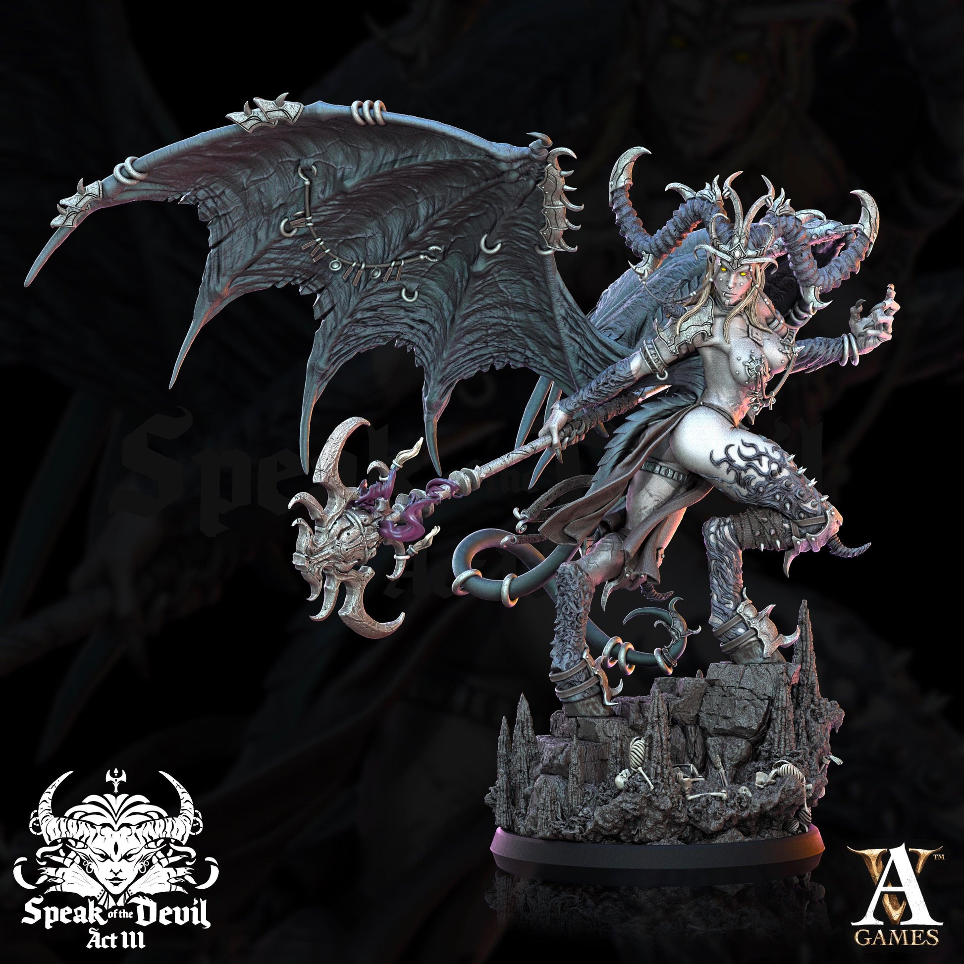 3D Printed Archvillain Games Illyra'Vash The First Harlot Speak of the Devil Vol. III 28 32mm D&D - 3D Printing Boss 