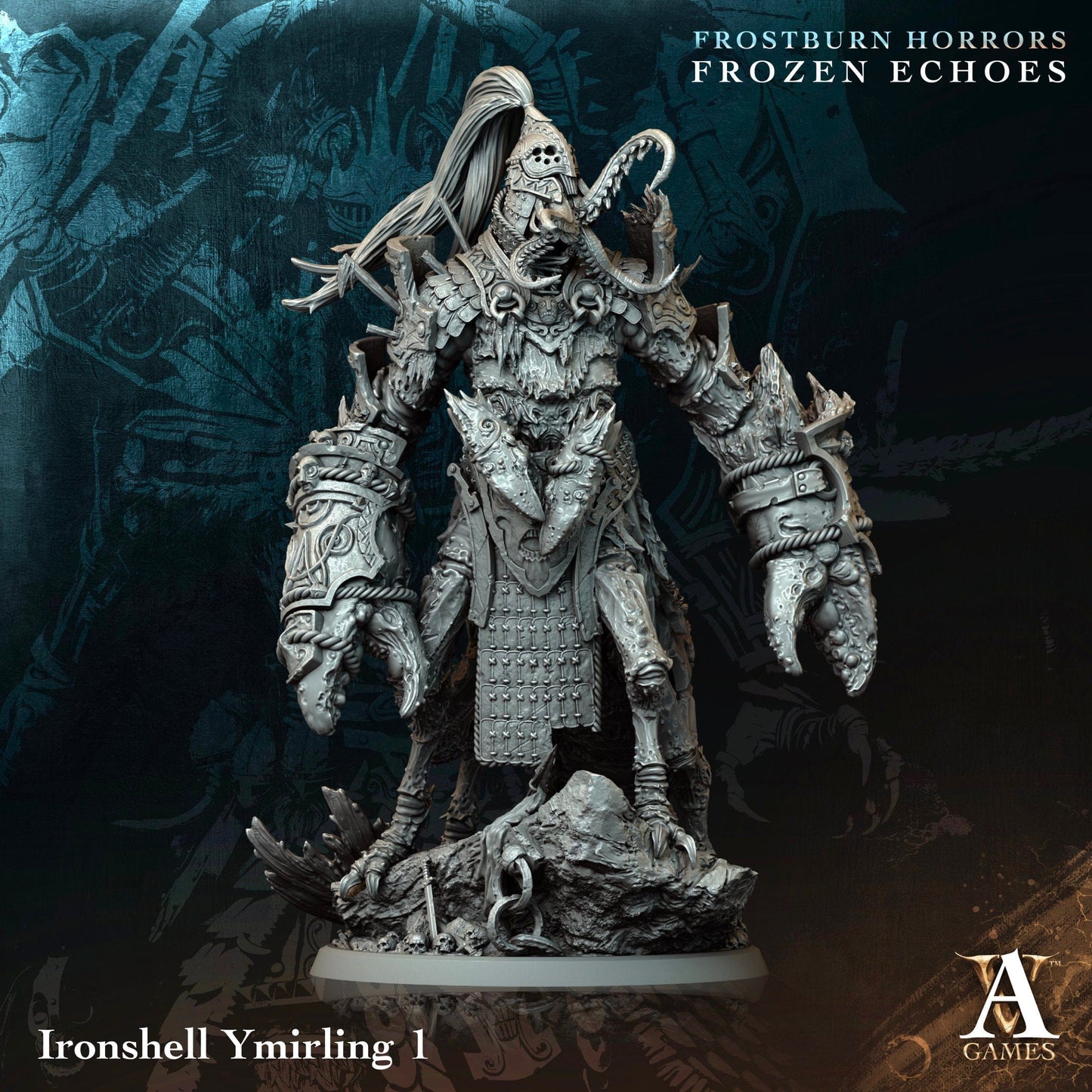 3D Printed Archvillain Games Ironshell Ymirling Frostburn Horrors Frozen Echoes 28 32mm D&D - 3D Printing Boss 