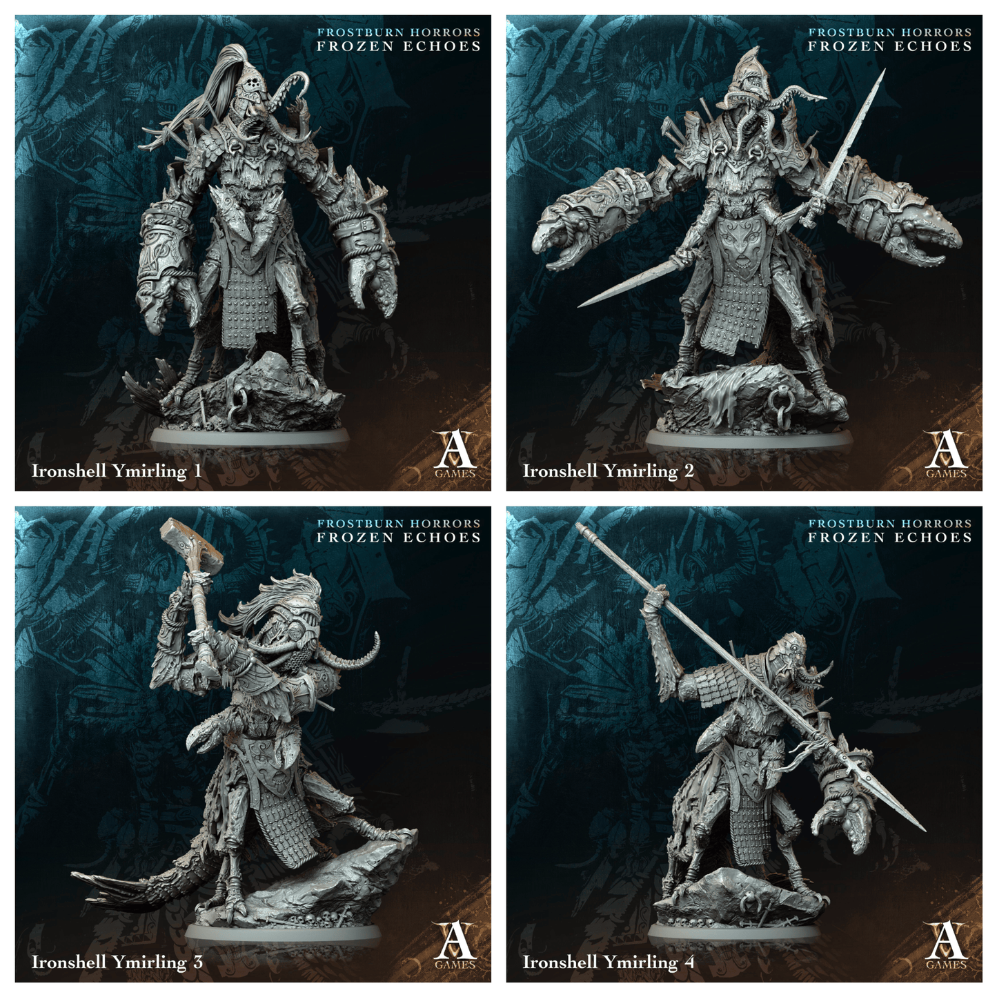 3D Printed Archvillain Games Ironshell Ymirling Frostburn Horrors Frozen Echoes 28 32mm D&D - 3D Printing Boss 