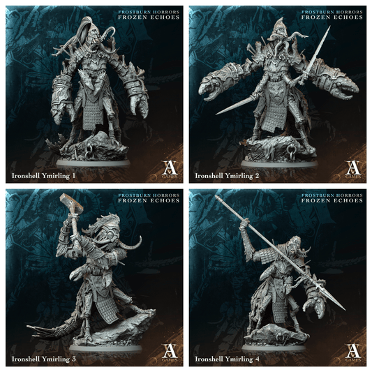 3D Printed Archvillain Games Ironshell Ymirling Frostburn Horrors Frozen Echoes 28 32mm D&D - 3D Printing Boss 