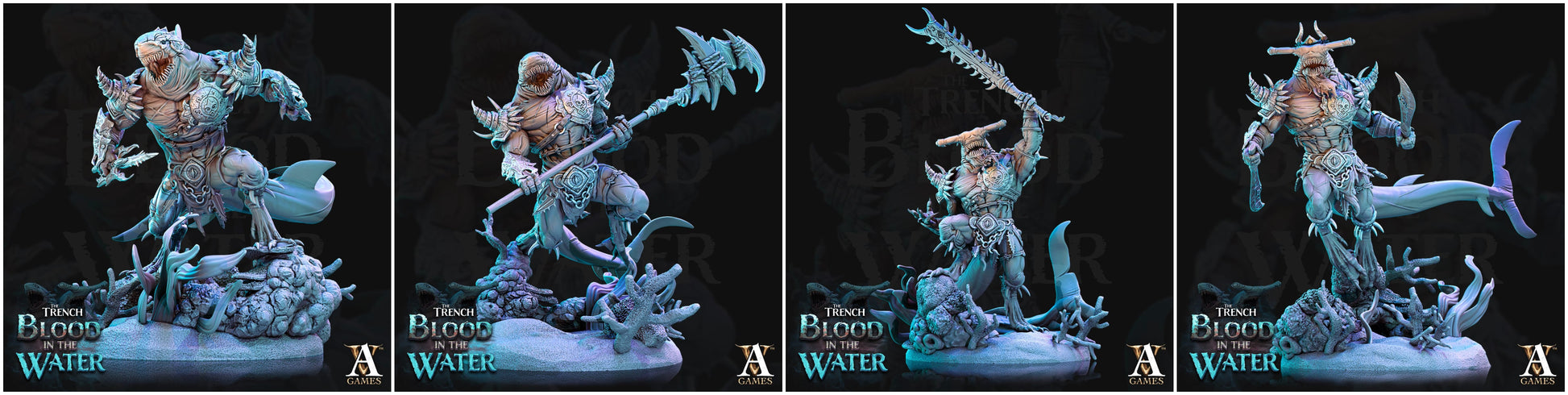 3D Printed Archvillain Games Karkhari The Trench Blood In the Water 28 32mm D&D - 3D Printing Boss 