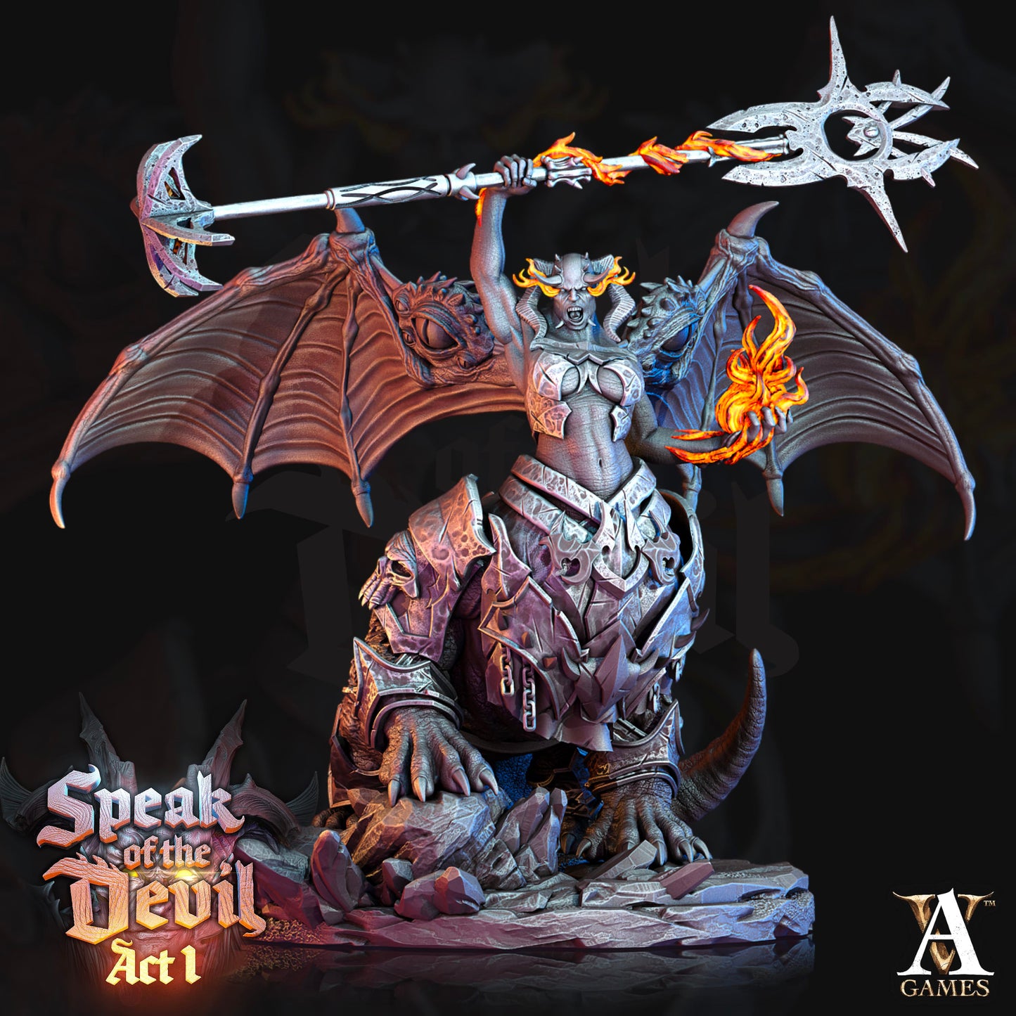 3D Printed Archvillain Games Kartaroth Speak of the Devil Act I 28 32mm D&D - 3D Printing Boss 