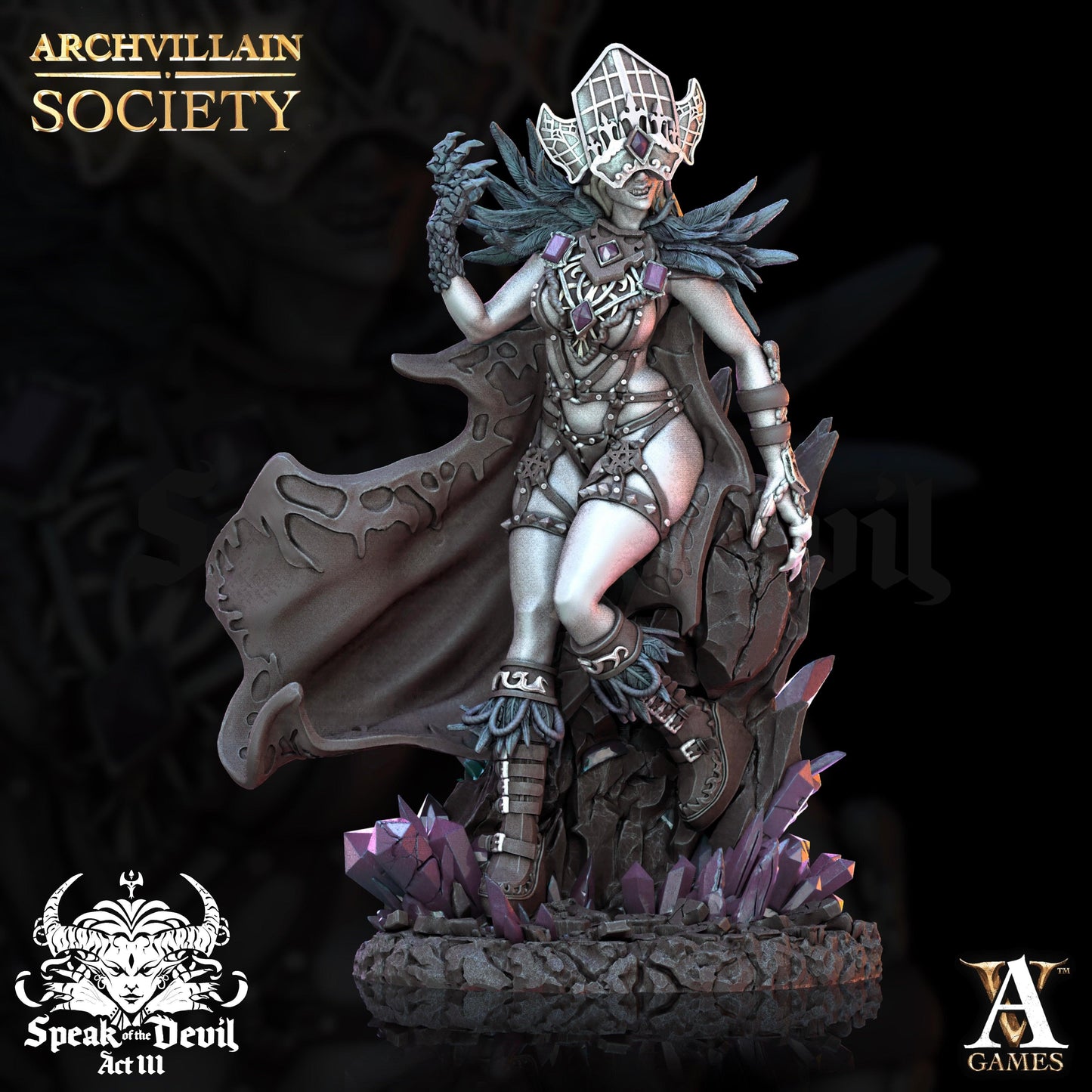 3D Printed Archvillain Games Keleera - The Lustseer Archvillain Society Vol. XXV 28 32mm D&D - 3D Printing Boss 