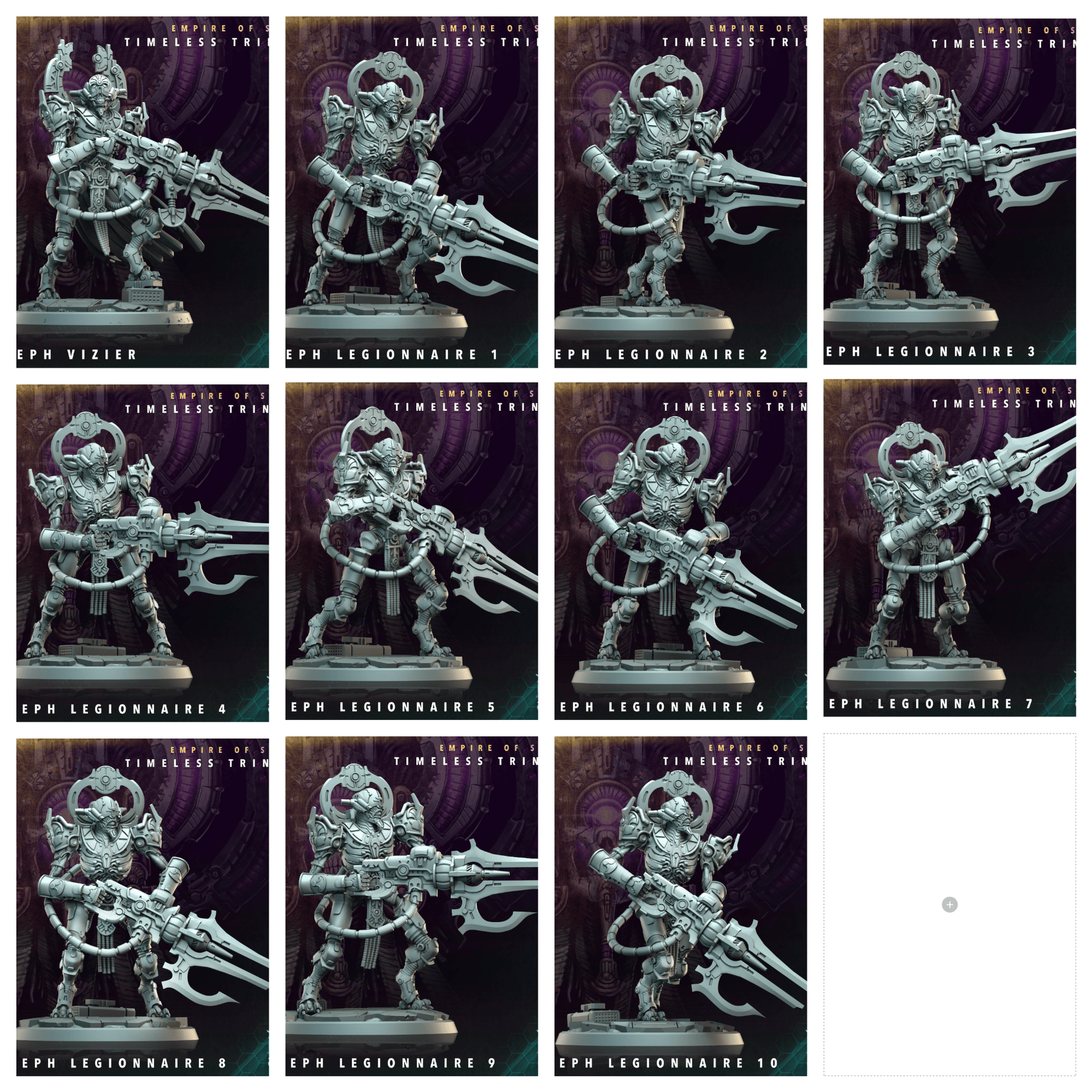 3D Printed Archvillain Games Keteph Vizier Legionnaires Empire of Stars Timeless Trinity 28 32mm D&D - 3D Printing Boss 