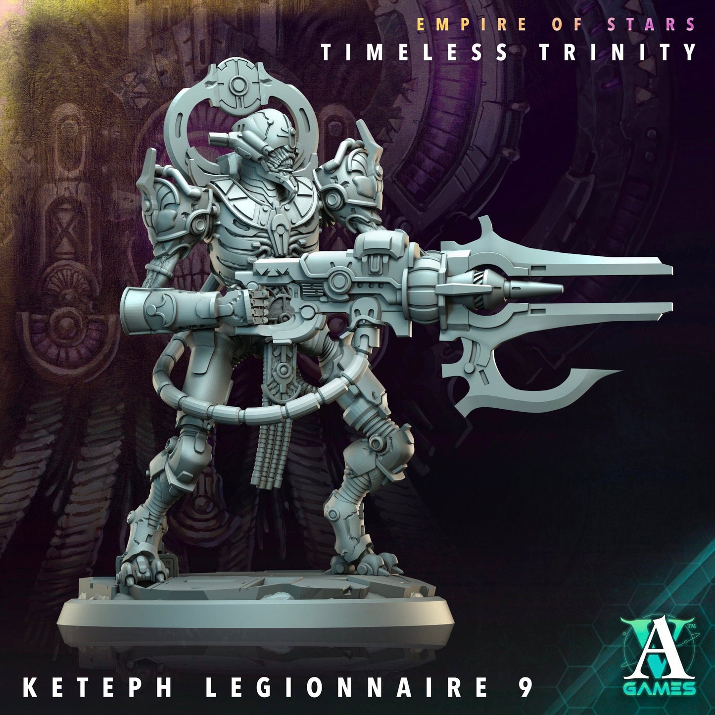 3D Printed Archvillain Games Keteph Vizier Legionnaires Empire of Stars Timeless Trinity 28 32mm D&D - 3D Printing Boss 
