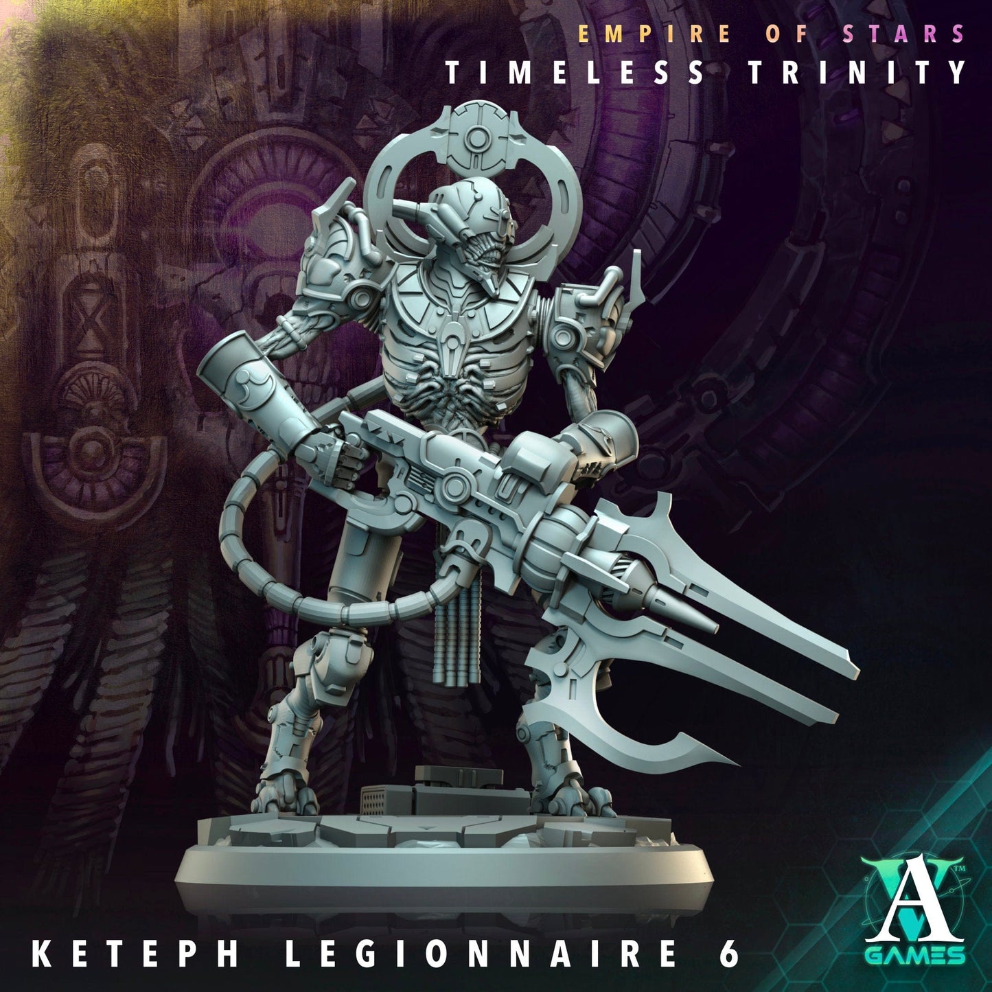 3D Printed Archvillain Games Keteph Vizier Legionnaires Empire of Stars Timeless Trinity 28 32mm D&D - 3D Printing Boss 