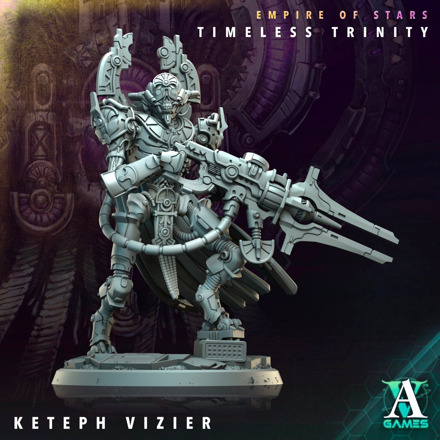 3D Printed Archvillain Games Keteph Vizier Legionnaires Empire of Stars Timeless Trinity 28 32mm D&D - 3D Printing Boss 