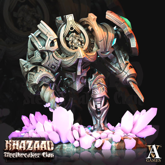 3D Printed Archvillain Games Khazaad Steelbreaker Clan - Monometronaut 28mm 32mm D&D - 3D Printing Boss 