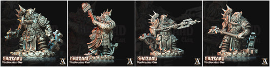 3D Printed Archvillain Games Khazaad Steelbreaker Clan - Steelbreaker Engineers 28mm 32mm D&D - 3D Printing Boss 