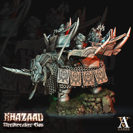 3D Printed Archvillain Games Khazaad - Steelbreaker Clan War Bjargan 28 32mm D&D - 3D Printing Boss 