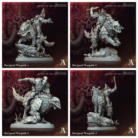 3D Printed Archvillain Games Kor garal Wargokk Orc Legacy Wrath of the Grimskorn 28 32mm D&D - 3D Printing Boss 