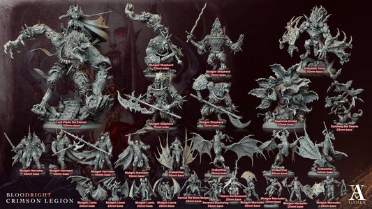 3D Printed Archvillain Games Lord Vladis - The Eternal Bloodright - Crimson Legion 28 32mm D&D - 3D Printing Boss 