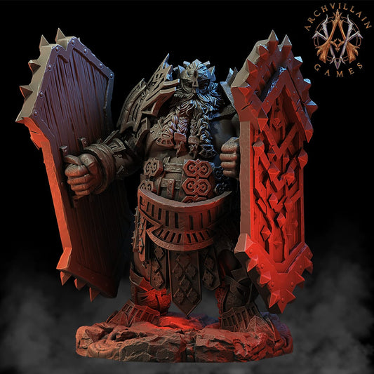 3D Printed Archvillain Games Magma Lords - Fire Giant Juggernaut 28mm 32mm D&D - 3D Printing Boss 