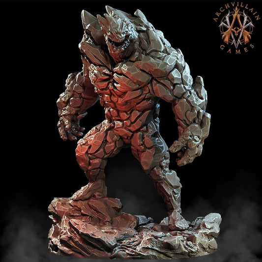 3D Printed Archvillain Games Magma Lords - Magma Elemental 28mm 32mm D&D - 3D Printing Boss 