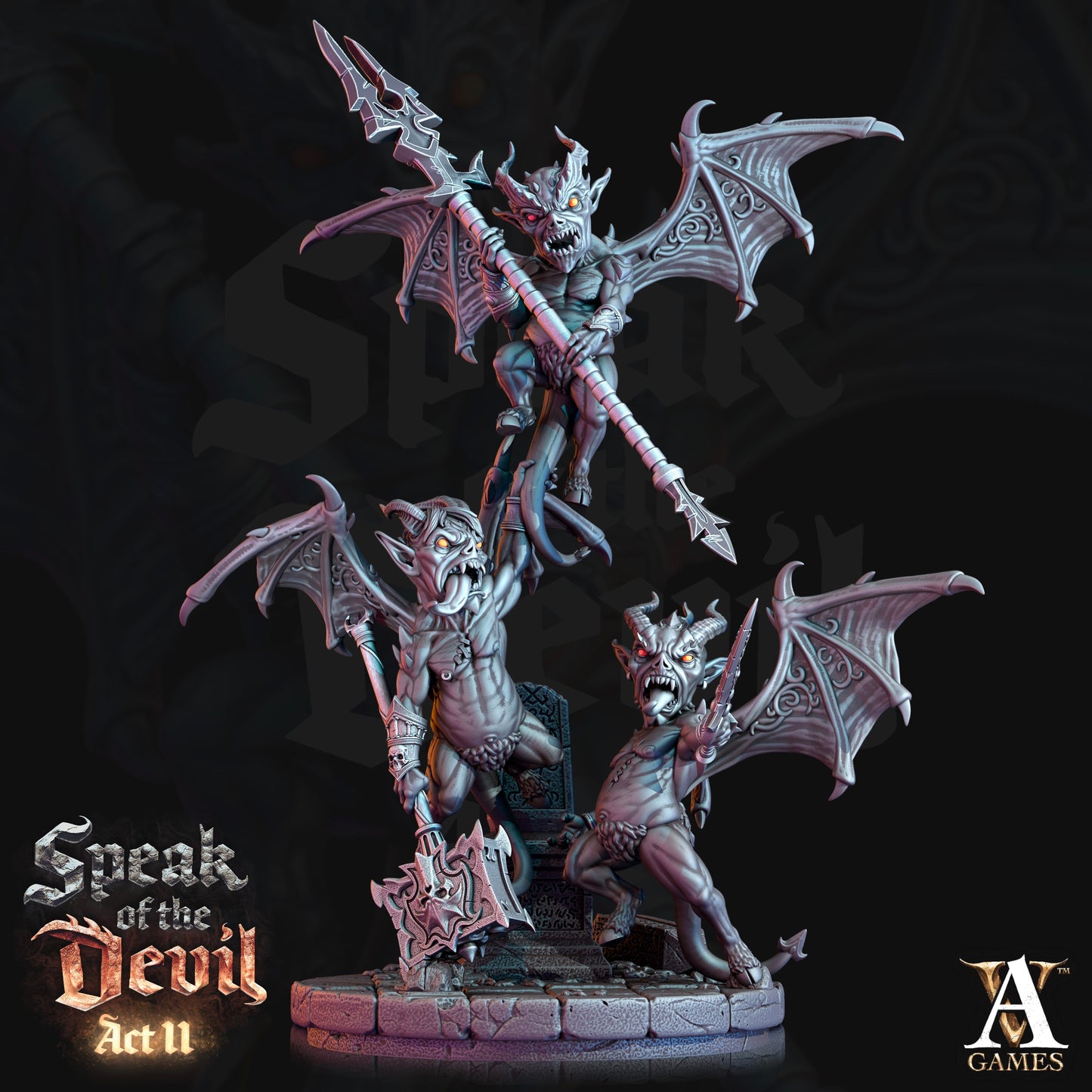 3D Printed Archvillain Games Malignants Speak of the Devil Act II 28 32mm D&D - 3D Printing Boss 