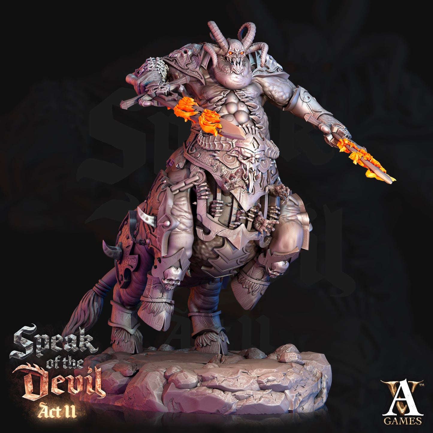 3D Printed Archvillain Games Maltrixian Devil Speak of the Devil Act II 28 32mm D&D - 3D Printing Boss 