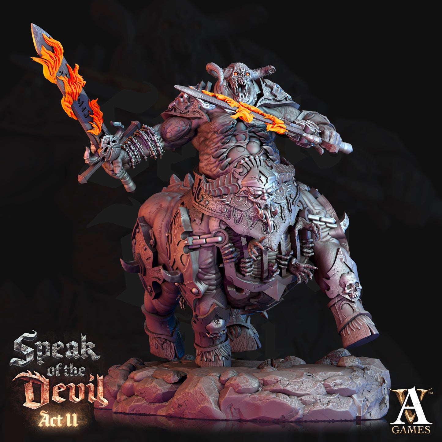 3D Printed Archvillain Games Maltrixian Devil Speak of the Devil Act II 28 32mm D&D - 3D Printing Boss 
