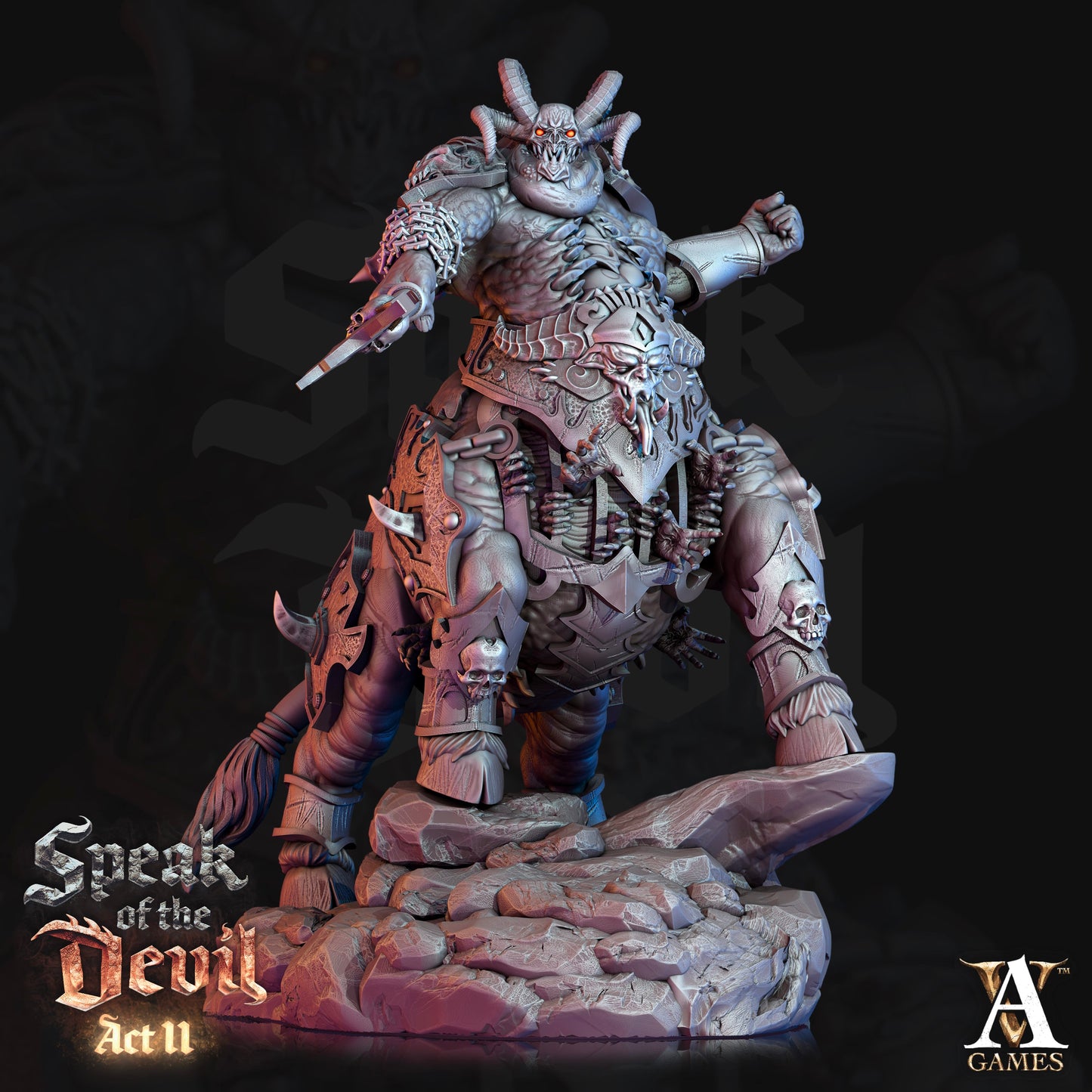 3D Printed Archvillain Games Maltrixian Devil Speak of the Devil Act II 28 32mm D&D - 3D Printing Boss 