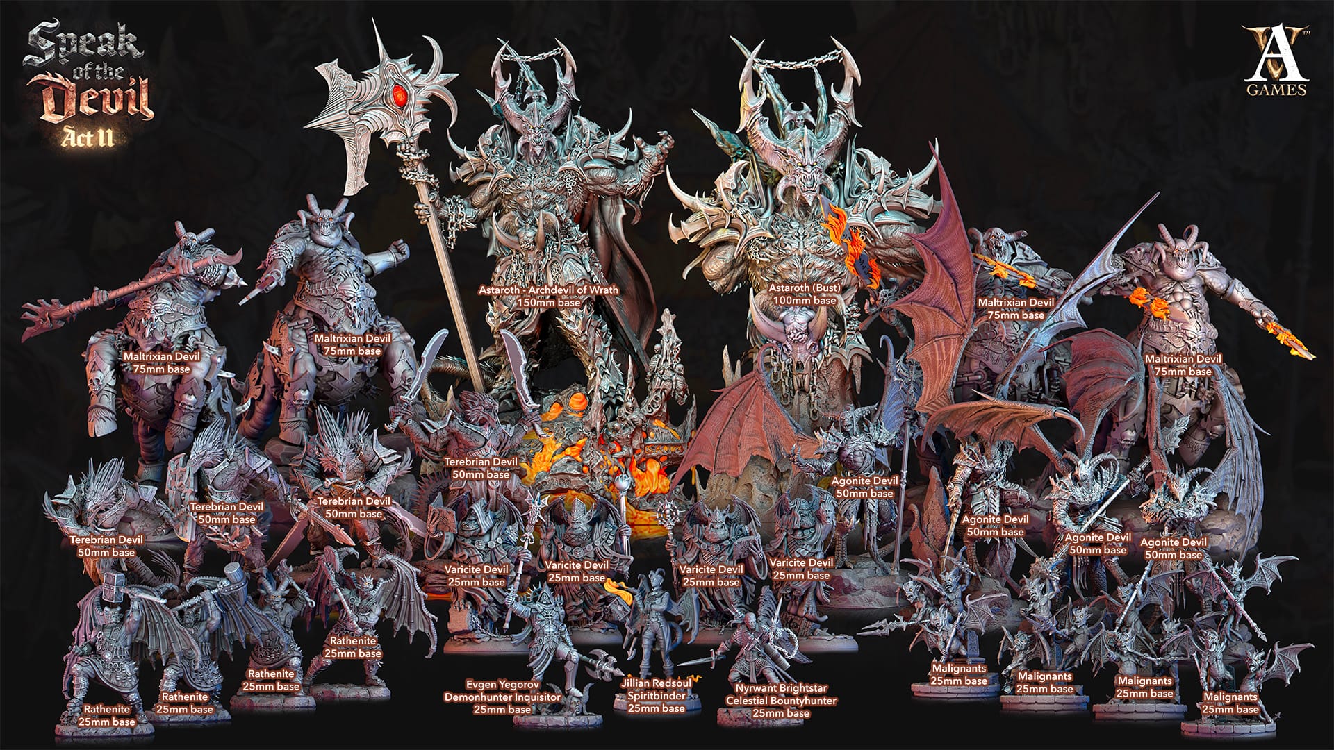 3D Printed Archvillain Games Maltrixian Devil Speak of the Devil Act II 28 32mm D&D - 3D Printing Boss 