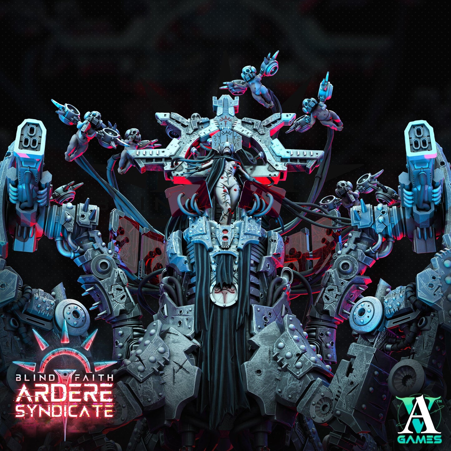 3D Printed Archvillain Games Matrise - Prophet of Ardere Blind Faith - Ardere Syndicate 28 32mm D&D - 3D Printing Boss 