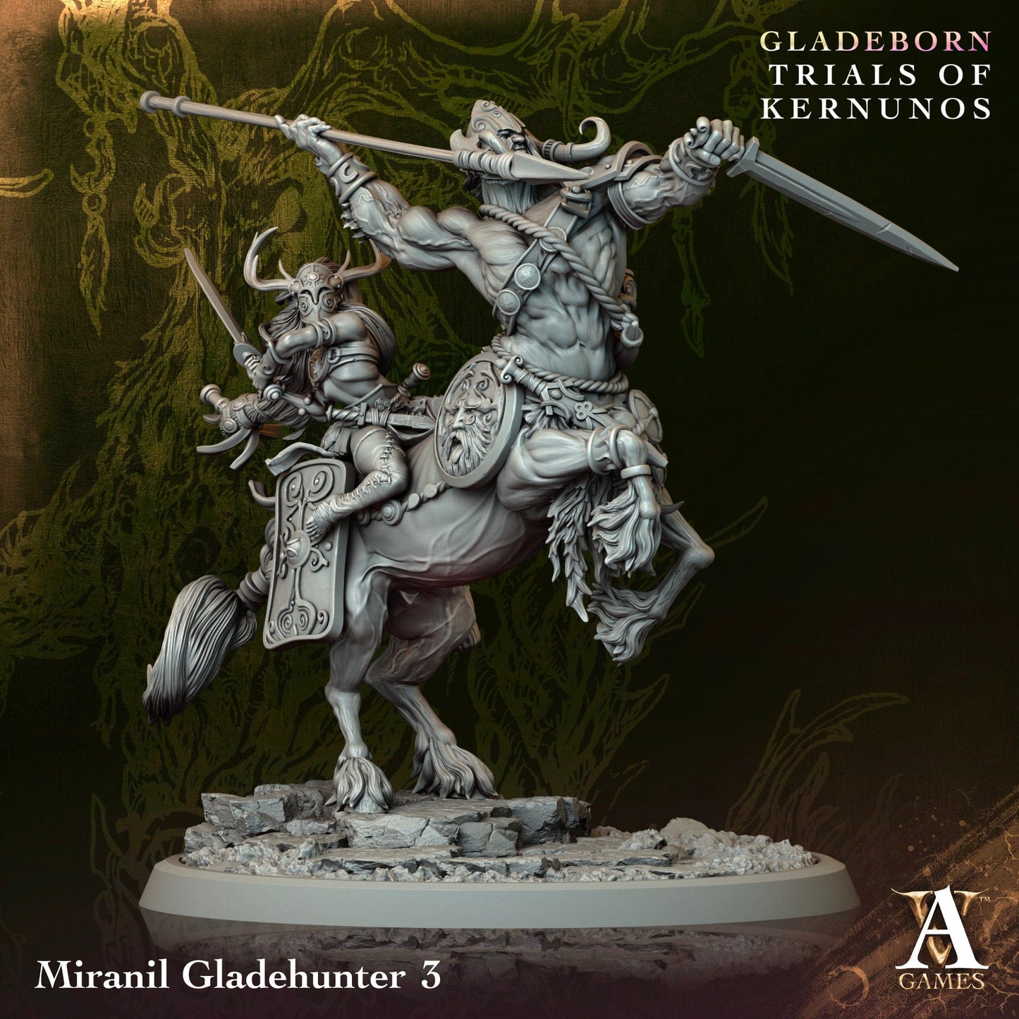 3D Printed Archvillain Games Miranil Gladehunter Gladeborn - Trials of Kernunos 28 32mm D&D - 3D Printing Boss 