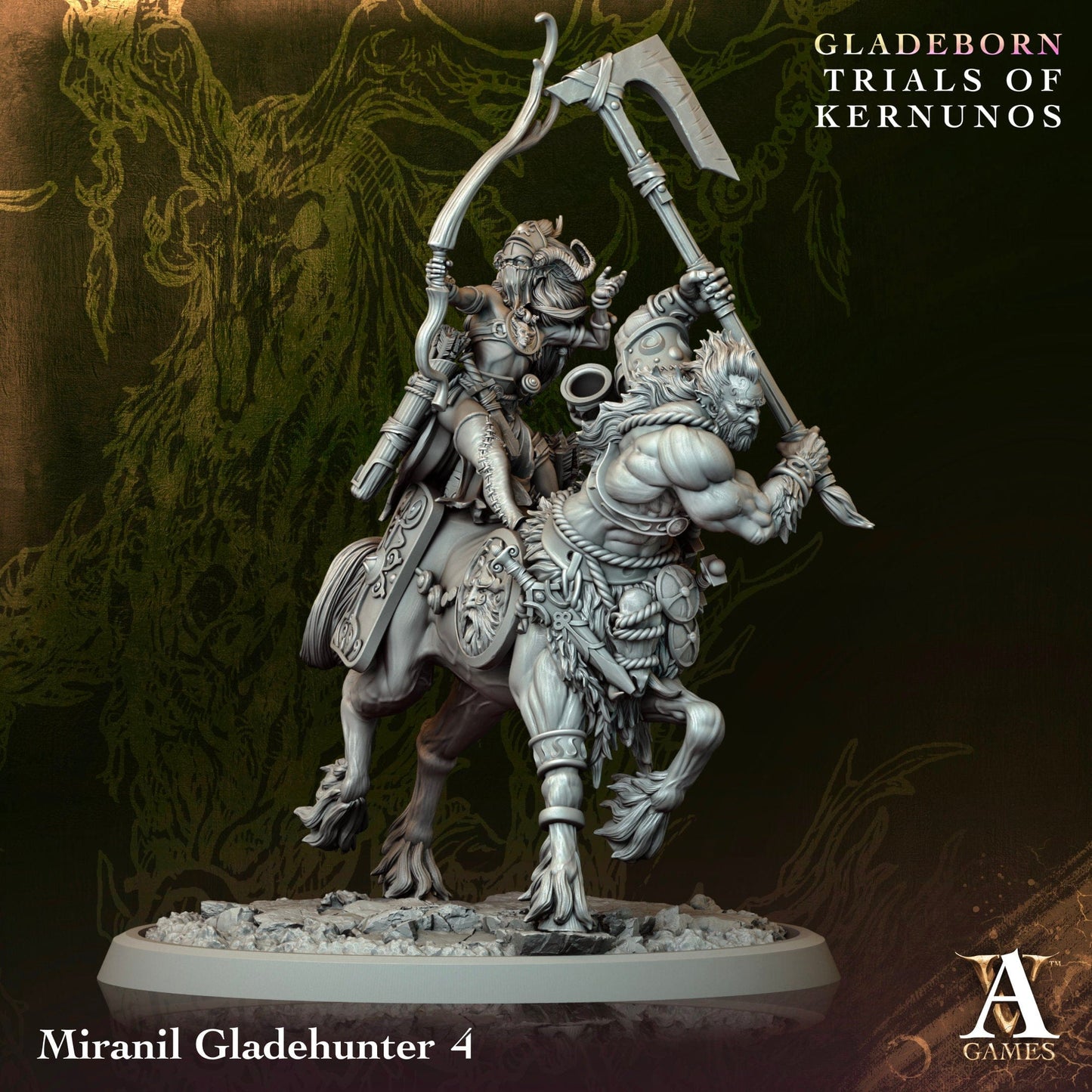 3D Printed Archvillain Games Miranil Gladehunter Gladeborn - Trials of Kernunos 28 32mm D&D - 3D Printing Boss 