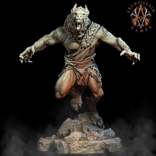 3D Printed Archvillain Games Moonbiten - Werewolves 28mm 32mm D&D - 3D Printing Boss 