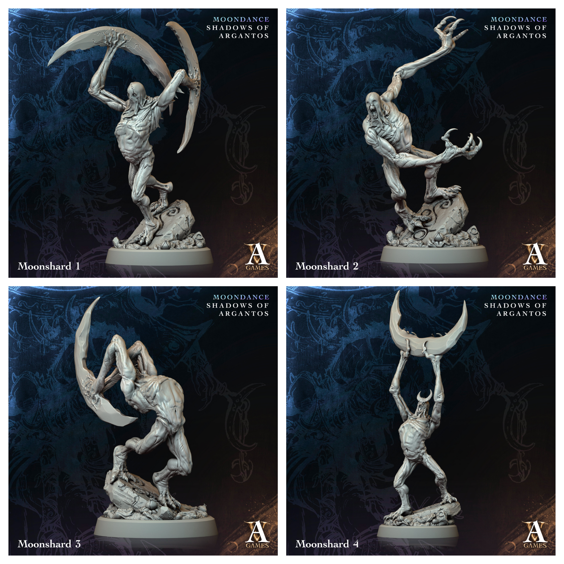 3D Printed Archvillain Games Moonshard Moondance - Shadows of Argantos 28 32mm D&D - 3D Printing Boss 