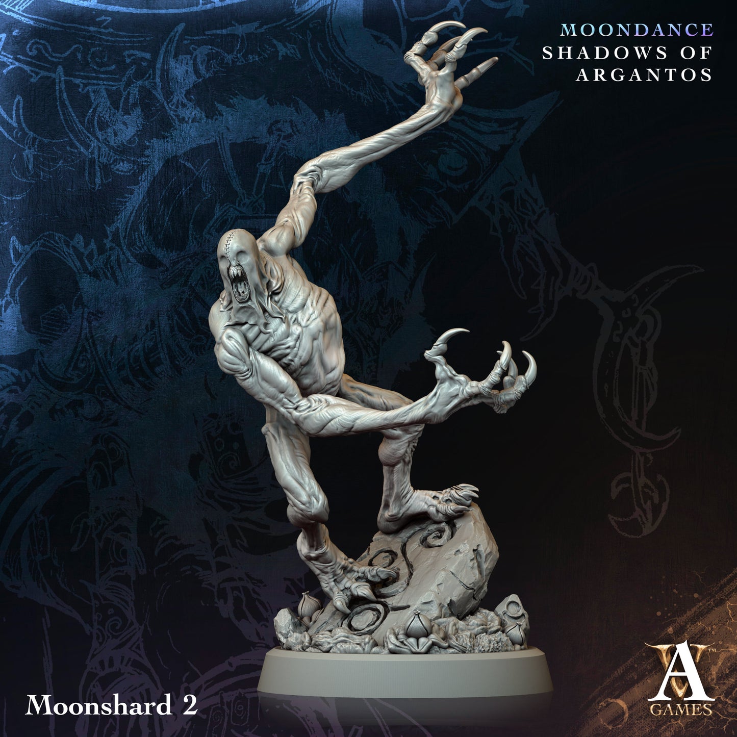 3D Printed Archvillain Games Moonshard Moondance - Shadows of Argantos 28 32mm D&D - 3D Printing Boss 