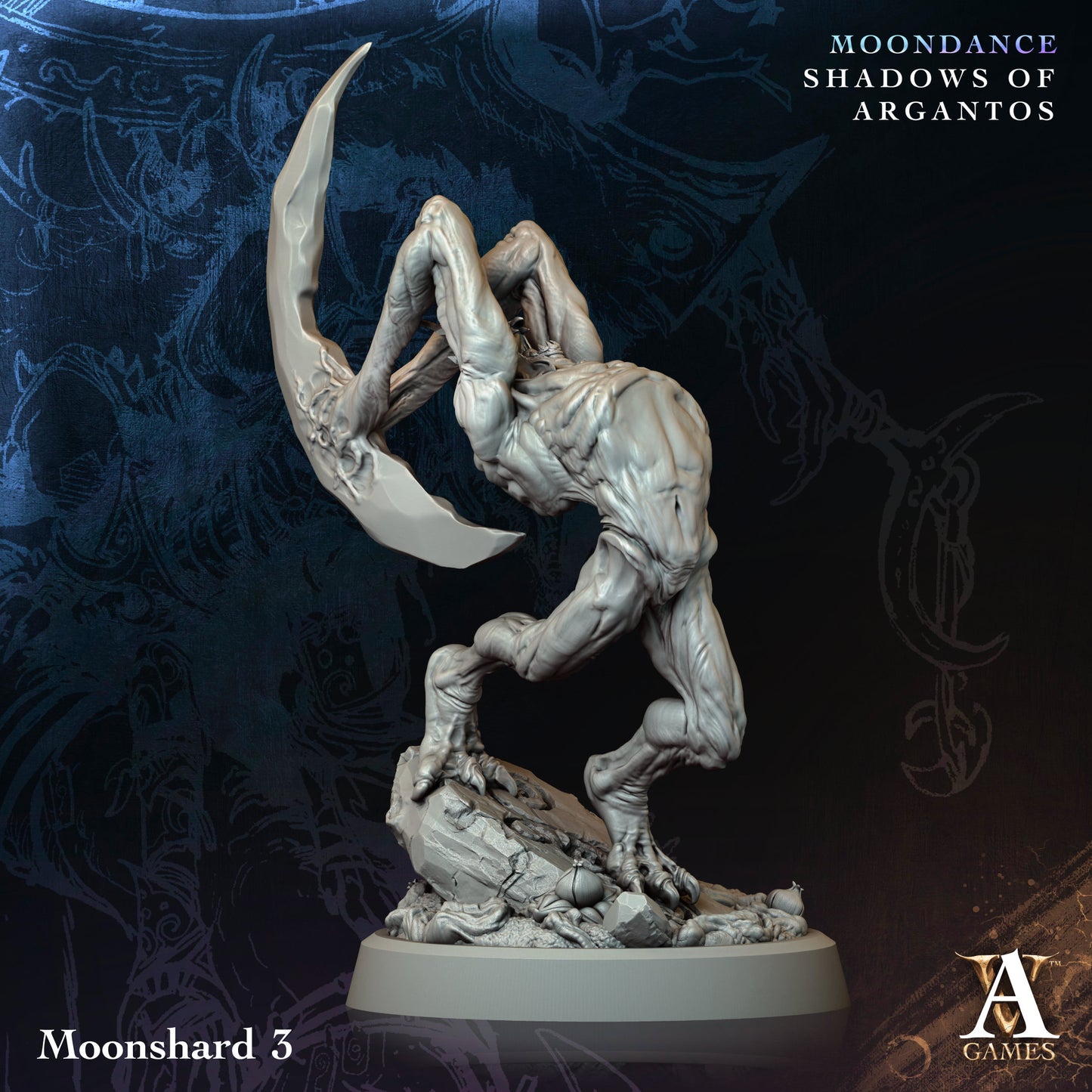 3D Printed Archvillain Games Moonshard Moondance - Shadows of Argantos 28 32mm D&D - 3D Printing Boss 