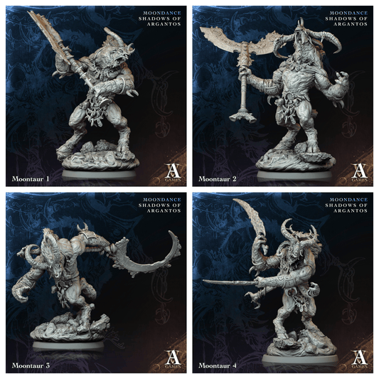 3D Printed Archvillain Games Moontaur Moondance - Shadows of Argantos 28 32mm D&D - 3D Printing Boss 