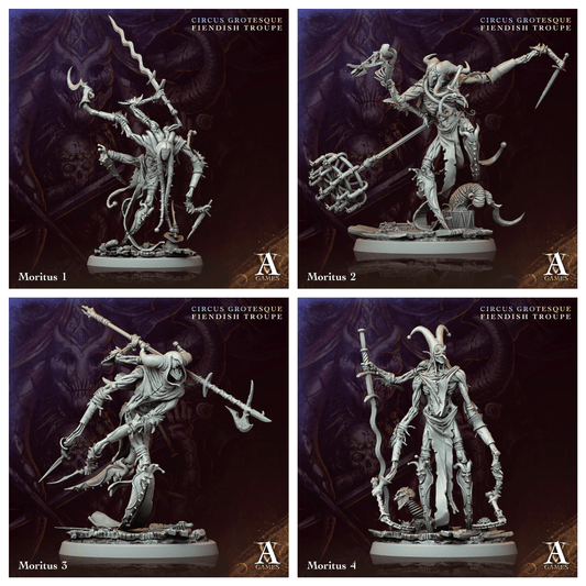 3D Printed Archvillain Games Moritus Circus Grotesque Fiendish Troupe 28 32mm D&D - 3D Printing Boss 