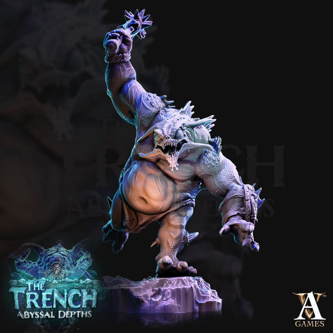 3D Printed Archvillain Games Morlok Big Bois The Trench Abyssal Depths 28 32mm D&D - 3D Printing Boss 