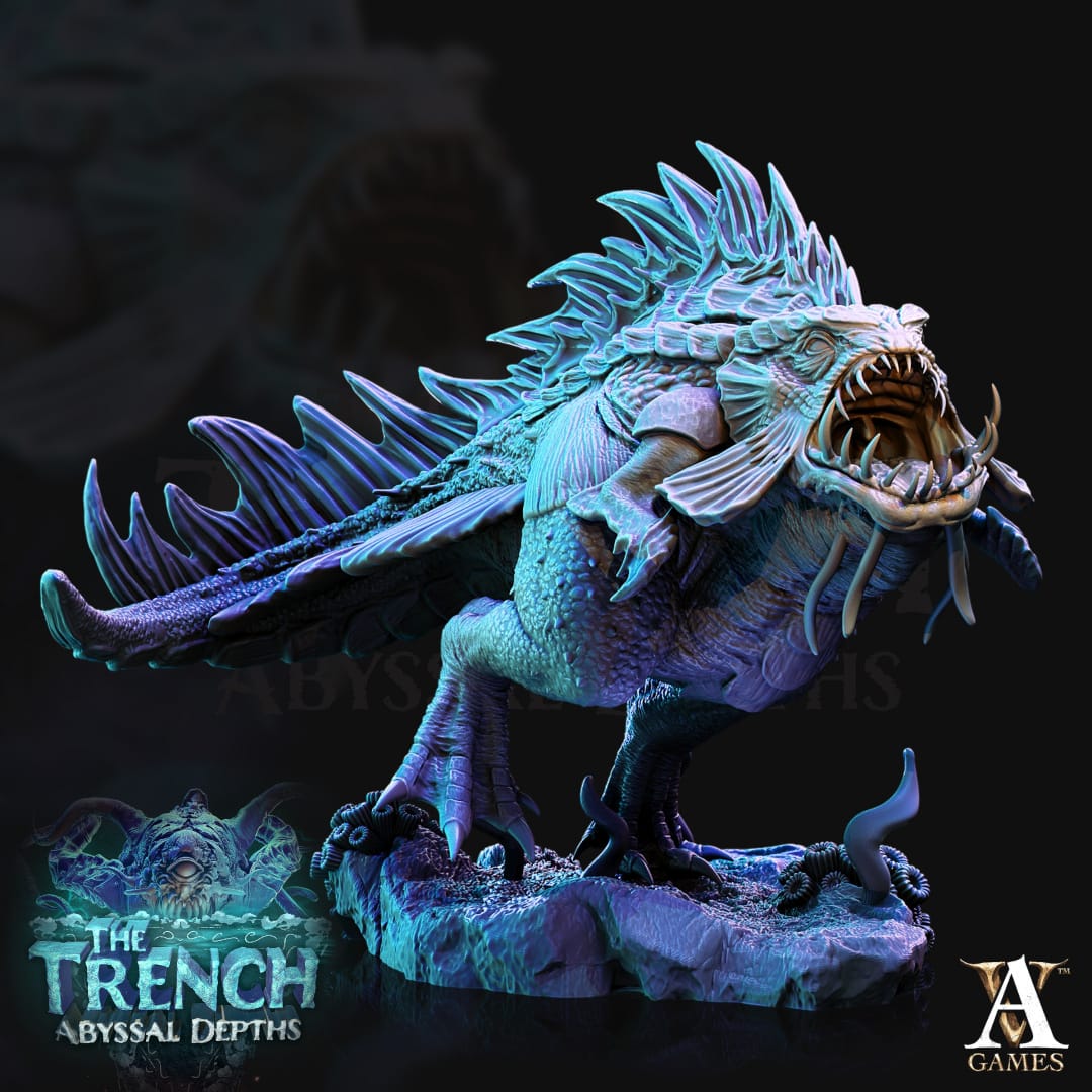 3D Printed Archvillain Games Morlok Pouncers The Trench Abyssal Depths 28 32mm D&D - 3D Printing Boss 
